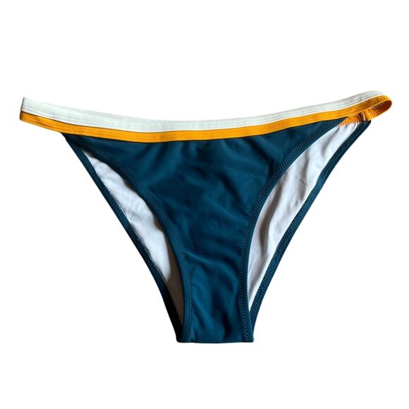 NWT! Cupshe Blue / Orange Swim Bikini Bottom Size Large - Picture 1 of 12